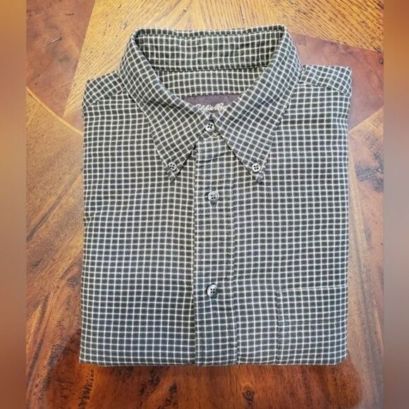 Eddie Bauer Plaid Check Men's Long Sleeve Shirt in Size M - Picture 2 of 5